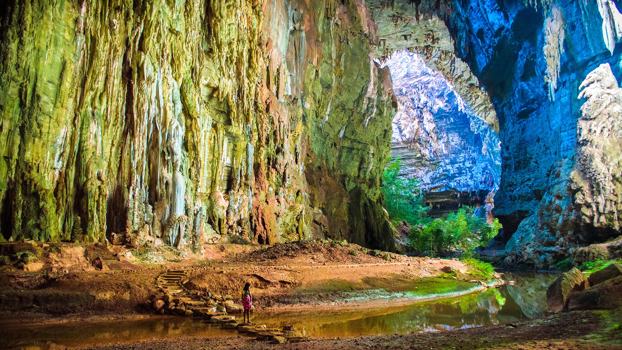 Vista do Parque Nacional Cavernas do Peruaçu (Gruta do Janelão)